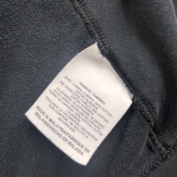 Vintage Nike Hoodie Mens Large Black full Zip Athletics Dept. Faded 436240 Y2K - Picture 6 of 14